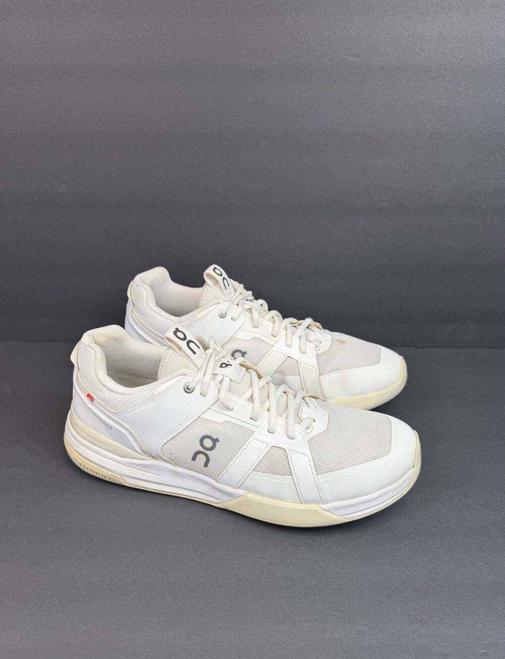 On Running THE ROGER Clubhouse Pro Tennis Sneakers in White/Ice